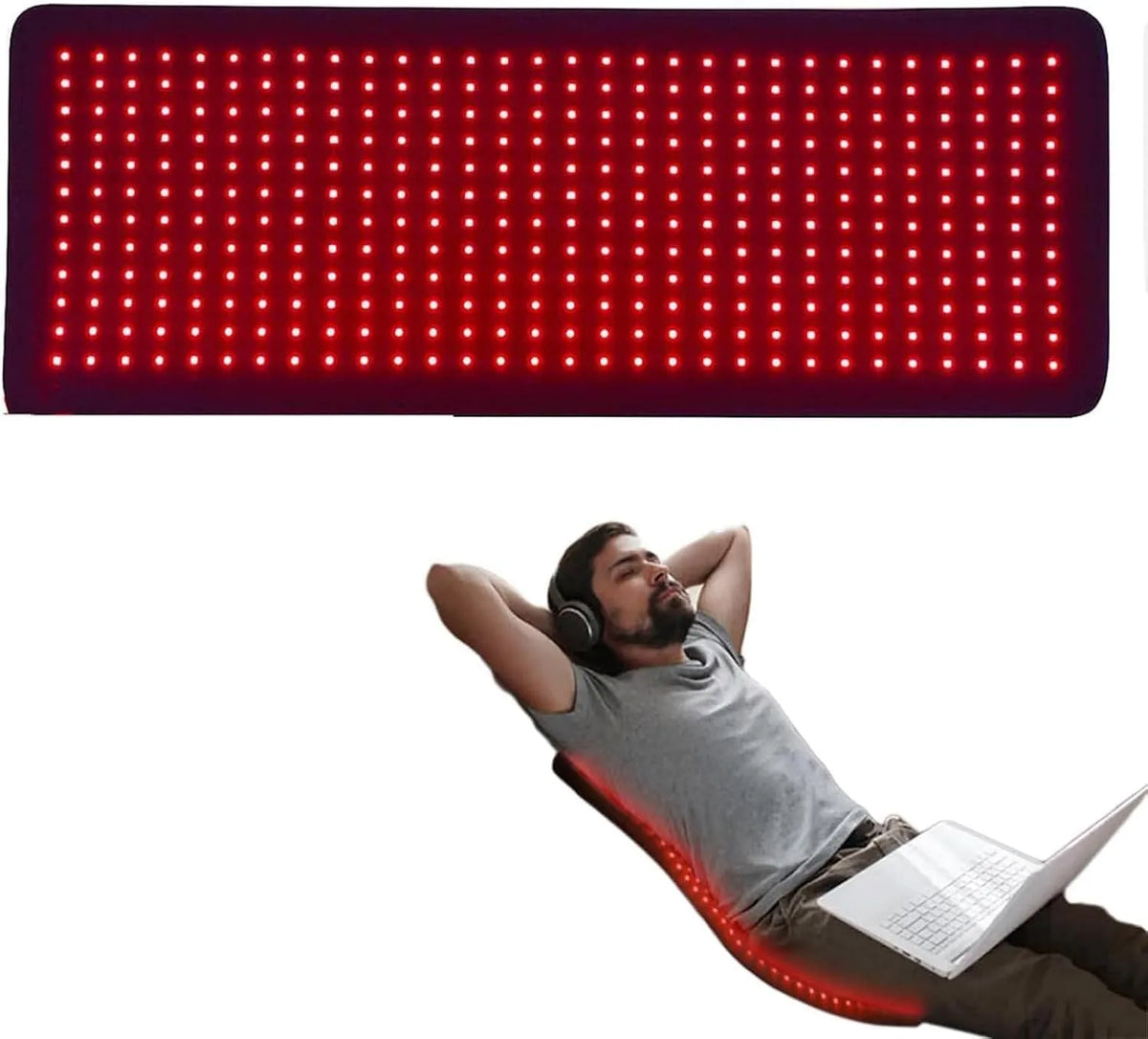 tappetino, rosso, per il corpo, Terapia della luce rossa per il corpo
