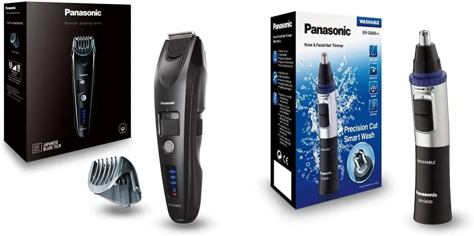 Panasonic Er-Sb40 Er-Gn300K503 Regolabarba, 3.8 x 3.4 x 16.4 Cm, nero, per Naso