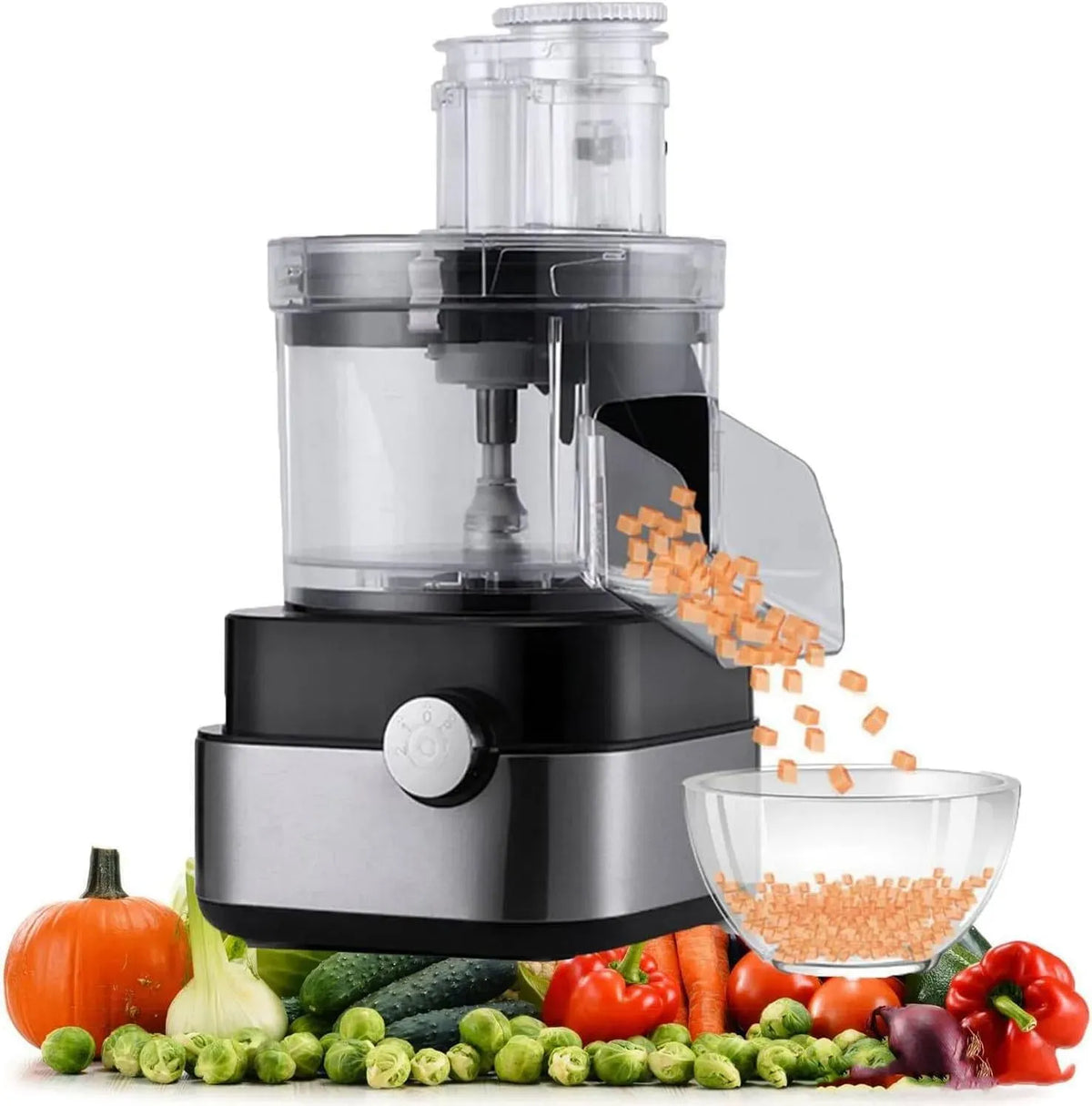 Robot da cucina, professionale, capacità 5000 ml, griglia a 5 cubi