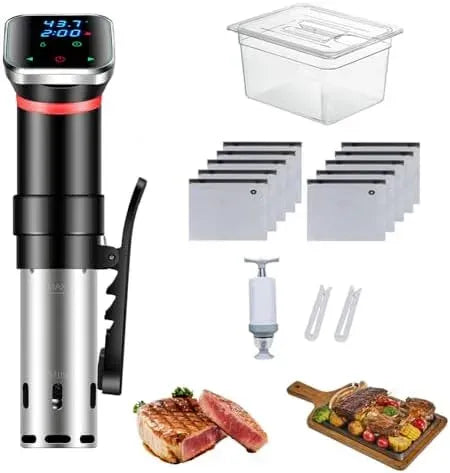 pompa, 1100 W, per cucinare in casa, LED, Sous Vide Machine