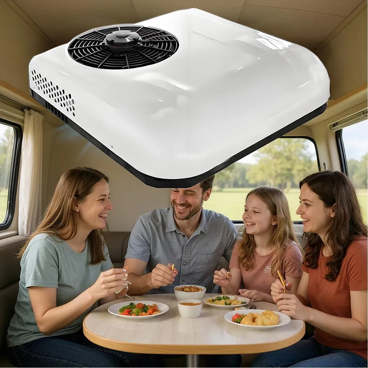 Condizionatore 24V-12V White12V, 24 V, bianco, climatizzatore Camper DC, furgoni ECC