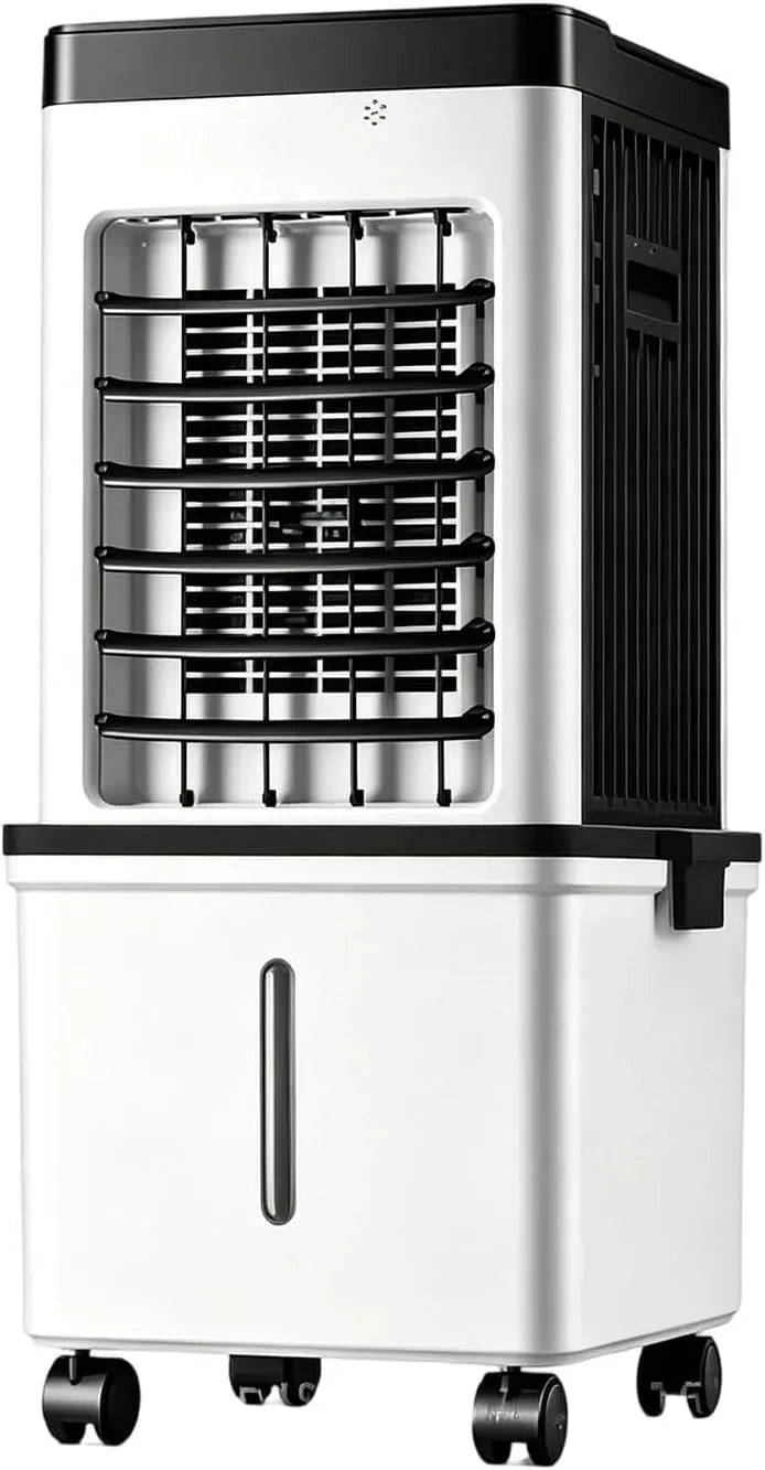 Condizionatore, portatile, 3 velocità, bianco, Ventilatore Con Telecomando 3 Velocità