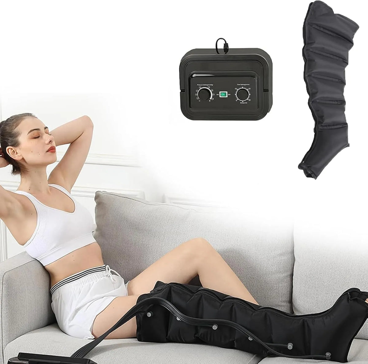 dispositivo pressoterapia per gambe, Massaggiatore, professionale, per Vita Braccia Gambe Caviglie