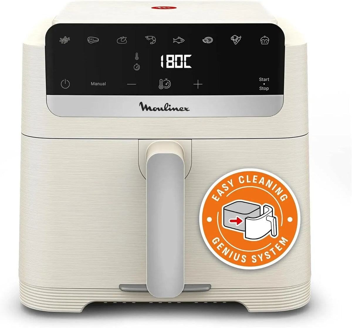 Moulinex EZ866A Friggitrice ad aria, 7,5 L, friggitrice elettrica senza olio, Easy Fry Mega Compact