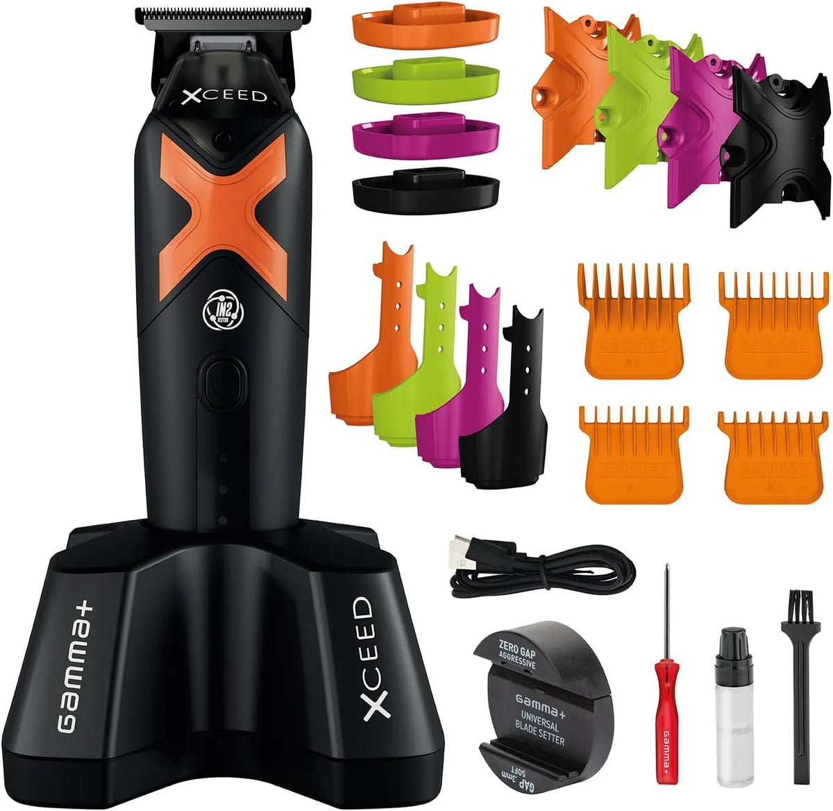 IN2 Regolabarba, Motore, USB, professionale, alluminio, GAMMA+ XCEED
