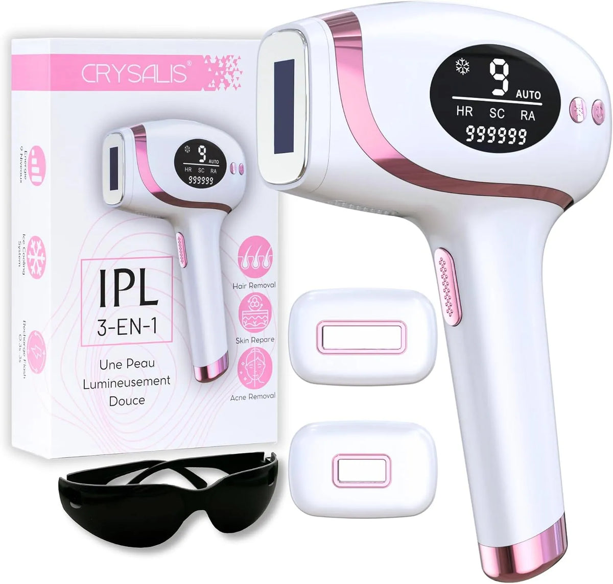 epilatore elettrico da donna, per Viso & Corpo, CRYSALIS
