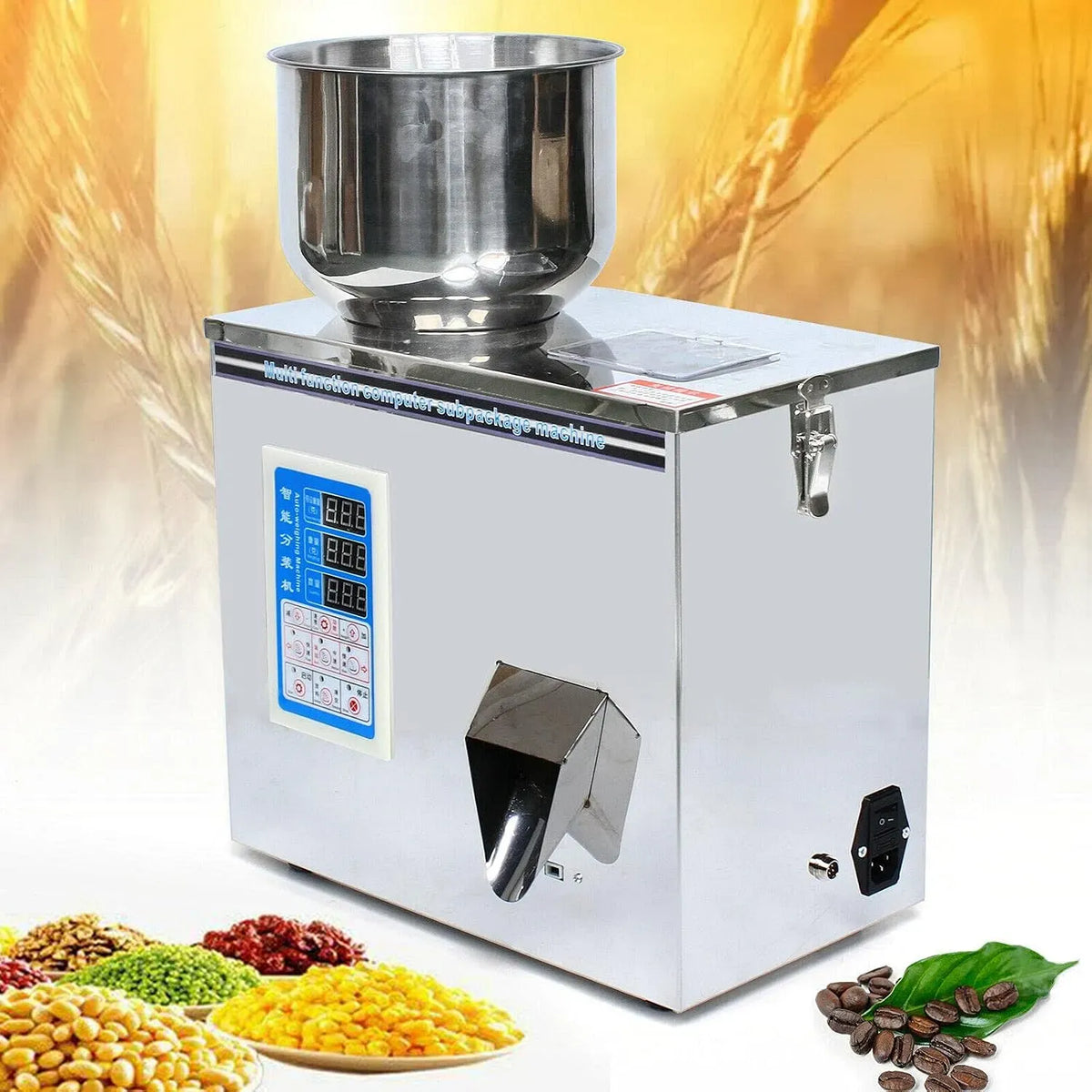 1-50g Macchina, 70 x 23 x 38 cm, 50 g, industriale, acciaio inox