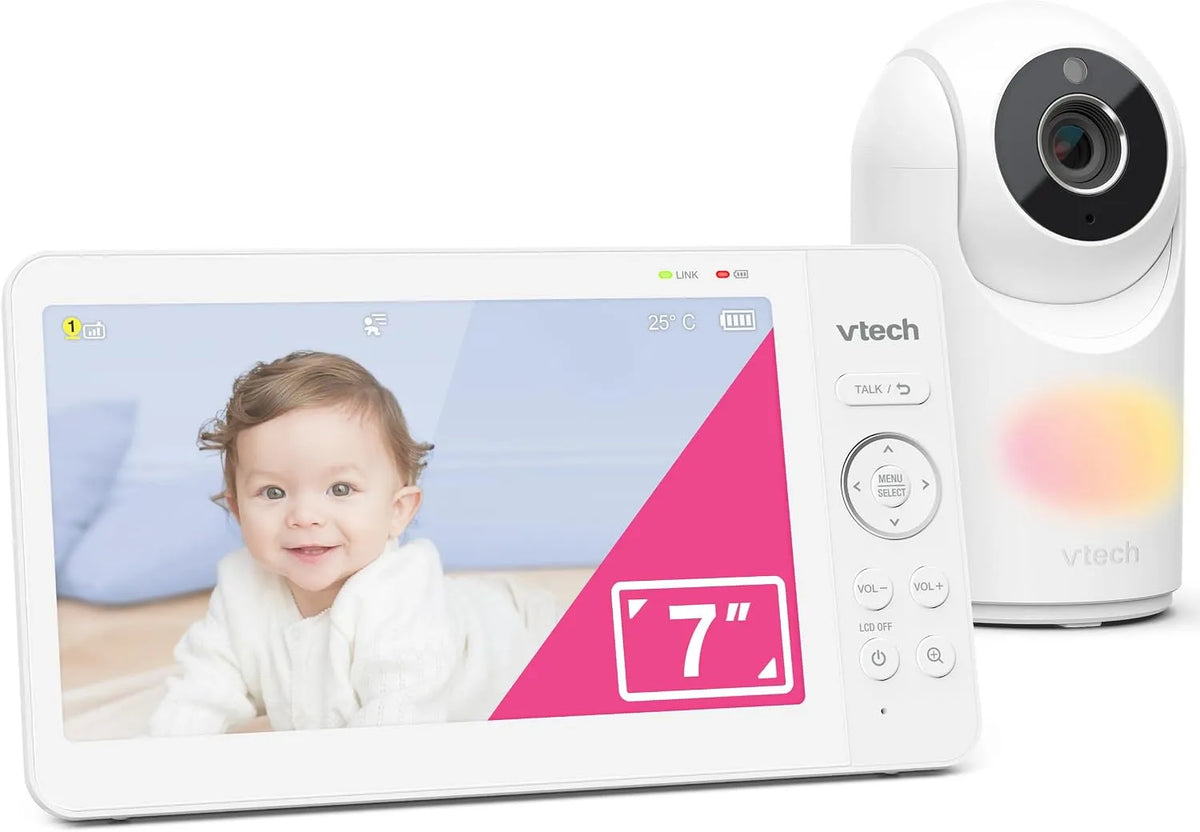 Monitor, VTech VM7467, display LCD, visione grandangolare a 178°, conversazione a 2