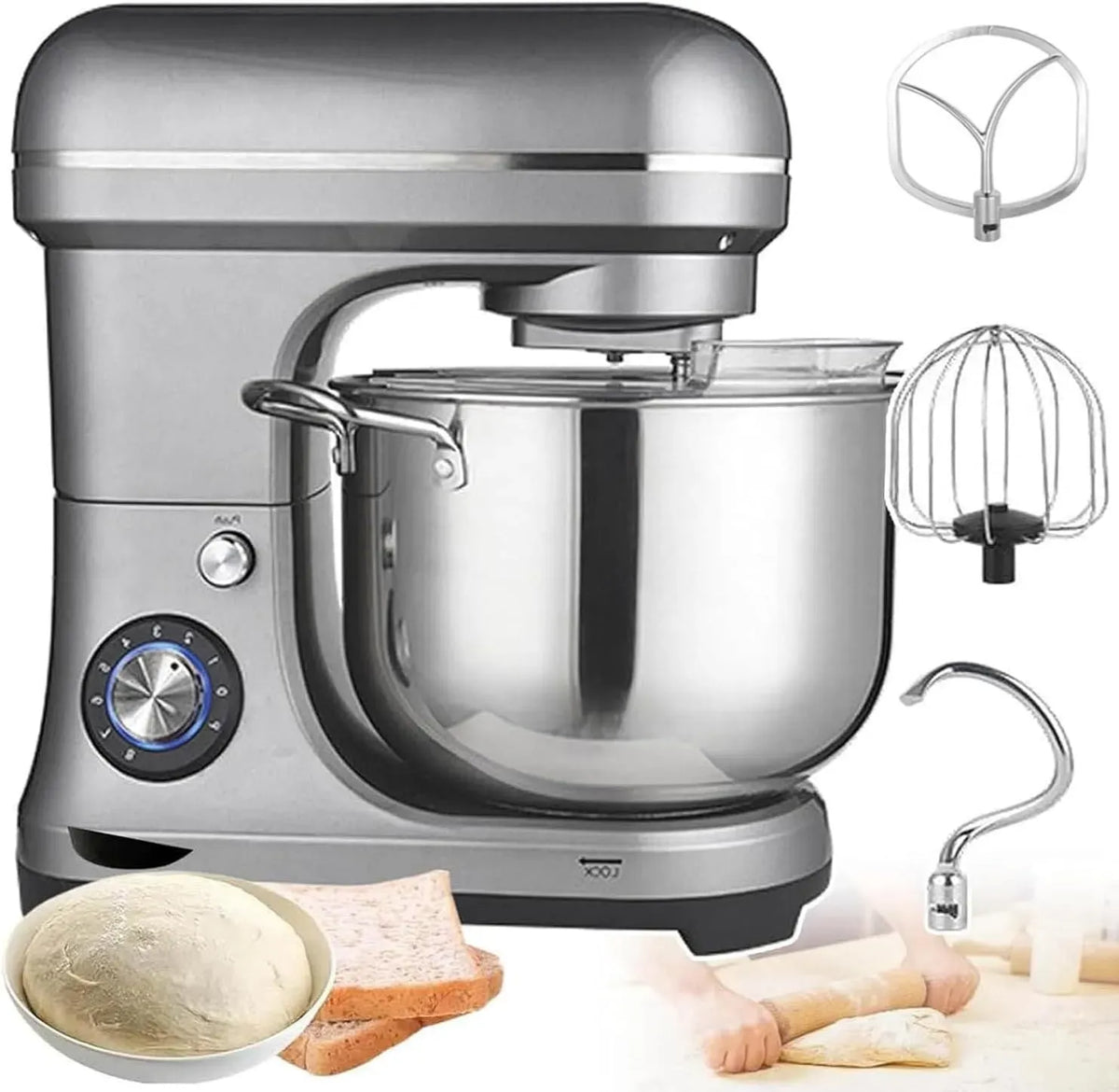 Frullatore, 11 L, 2000 W, pizza, professionale, impastatrice da 11 litri con gancio impastatore