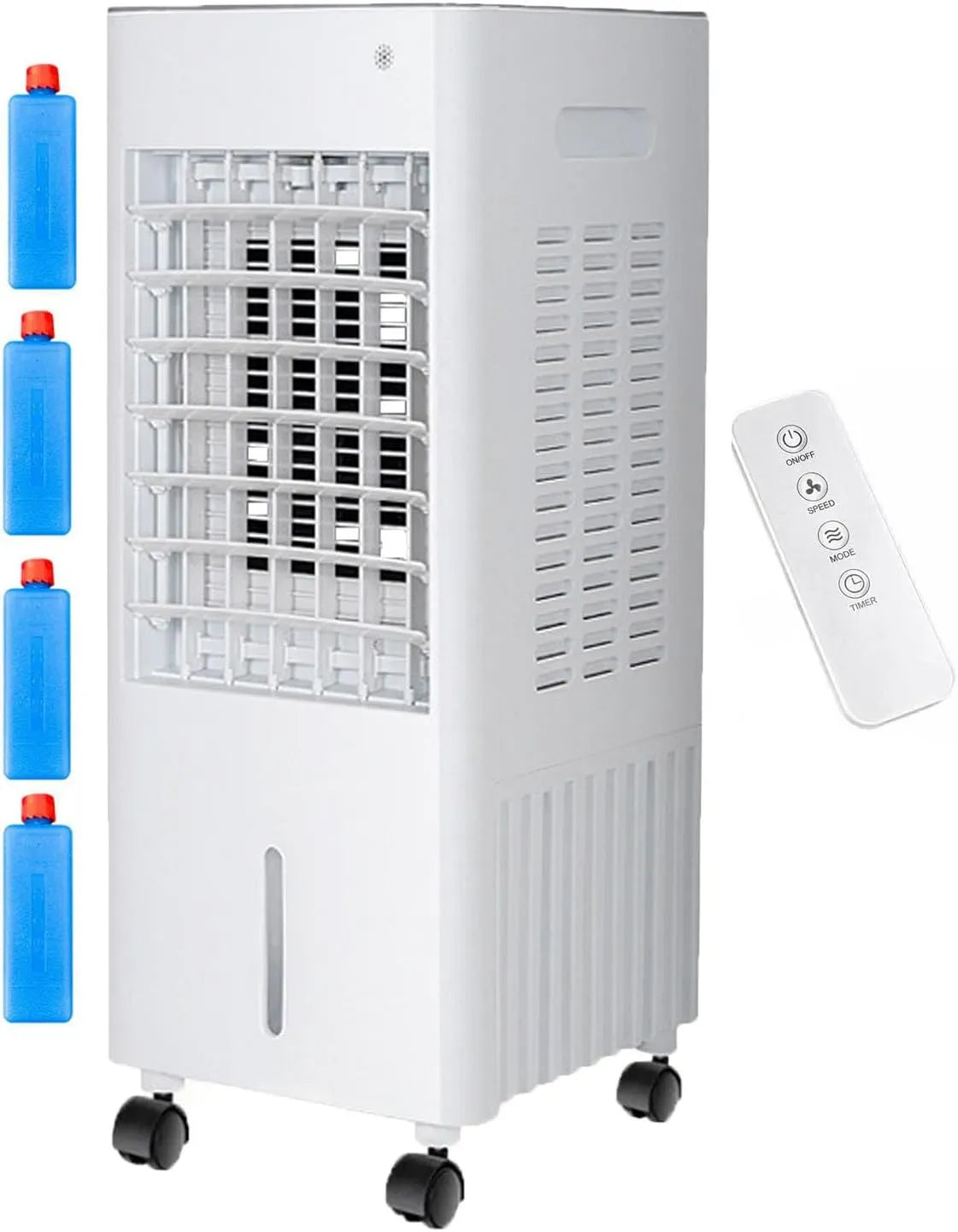 Condizionatore, 6 L, portatile, timer, 3 velocità, oscillazione, ampio serbatoio, oscillazione 90-120°, telecomando a 3 velocità