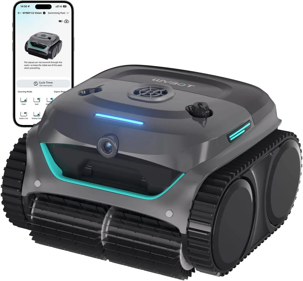 Filtro, Robot, robot pulitore per piscina, senza fili, blu, per Piscine Fuori Terra