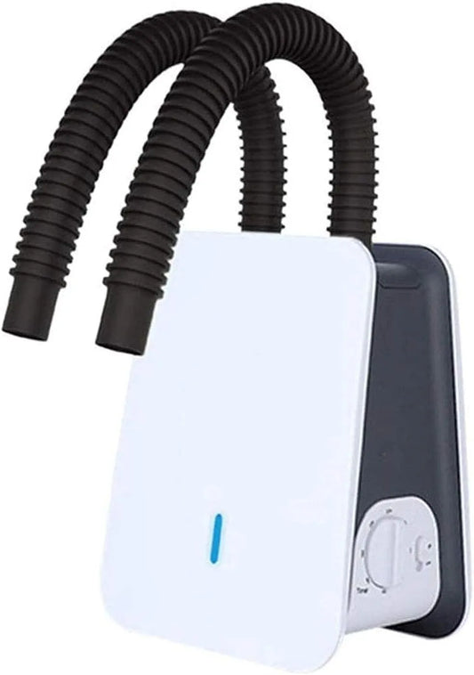 Asciugascarpe, Timer e Deodorante Elettrico Compatto per Scarpe, Bianco