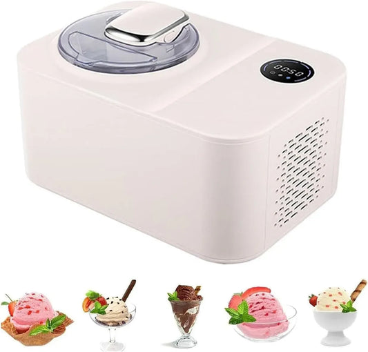Macchina per Gelato, macchina per gelato e sorbetto, 1,2 L, acciaio inox, per Gelato Artigianale in Acciaio Inox Da 1