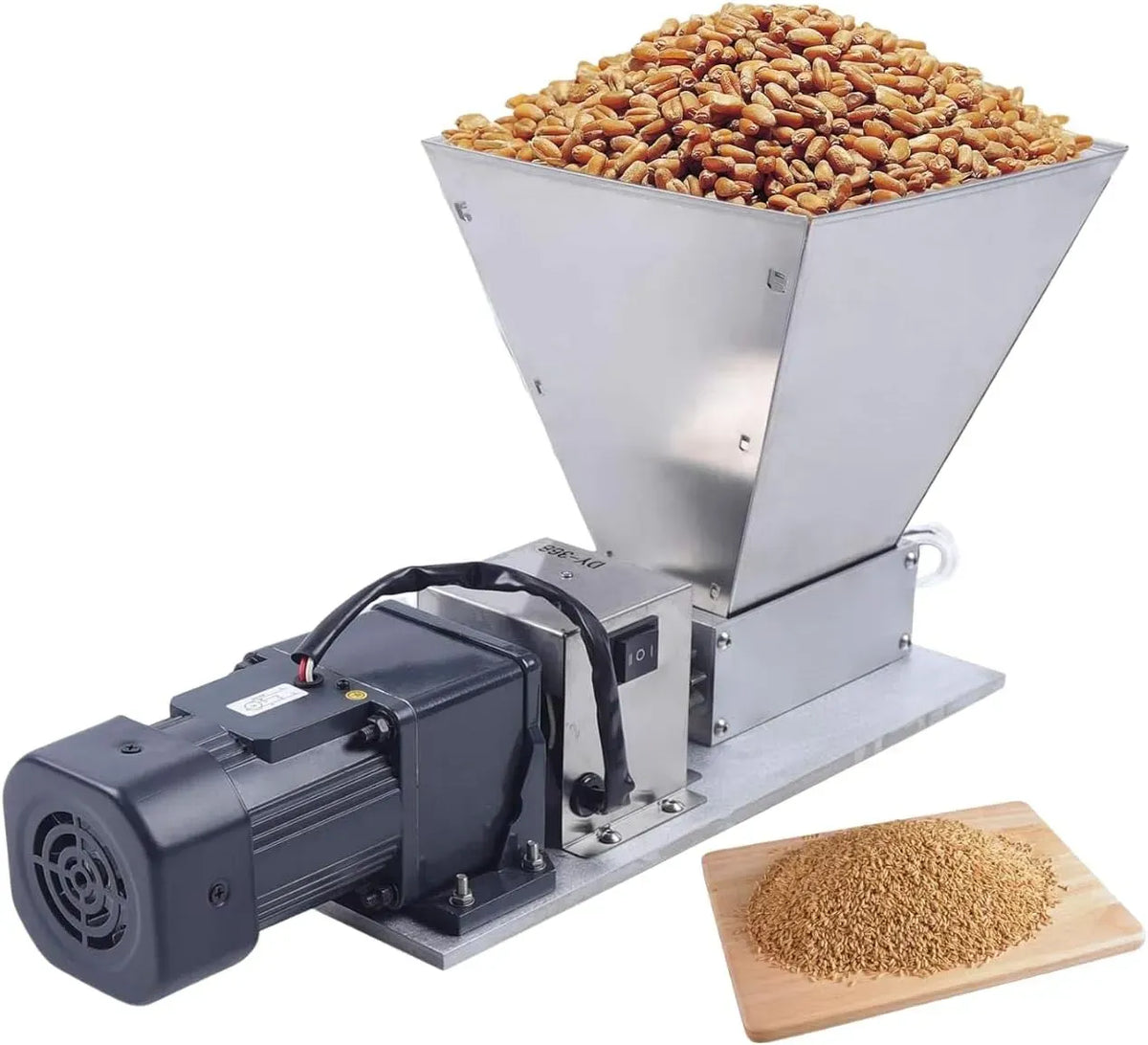 20kg/h Mulino per mais, macinatore elettrico, 4 L, 20 kg, per cereali con imbuto 4L