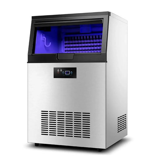 kg/24 Macchina per il ghiaccio, macchina per ghiaccio, contenitore, tavolo, 201 W, 60 kg, 15 kg, professionale, acciaio inox