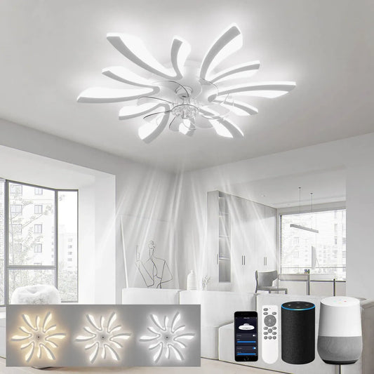 Ventilatore, 78cm, LJX, timer, decorazione del soggiorno, bianco