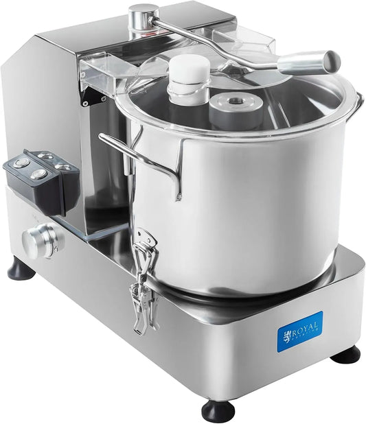 RCKC-12000 Acciaio inox, per Royal Catering Tritatutto da Cucina Mixer Elettrico, 12 litri, 1200 W, 1100-2800 giri/min
