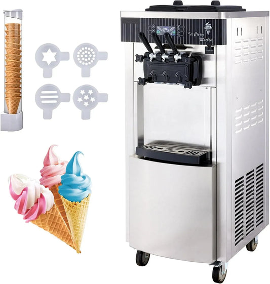 H 3 20-28L/H Macchina Per Gelato, macchina per gelato e sorbetto, 2200 W, display LCD, professionale, per Gelato Soft