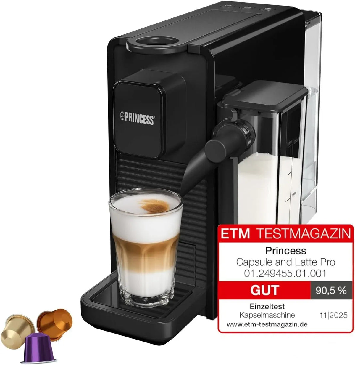 Nespresso Macchina da caffè, 1400 W, 20 Bar, 001, 249455, BPA Free