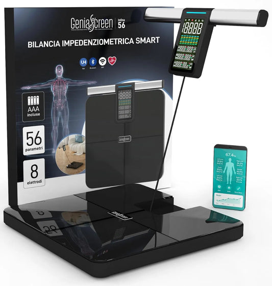 Pesapersone, Bilancia, Wi-Fi, professionale, Bilancia Impedenziometrica Professionale Smart Wi-Fi Pesapersone Digitale