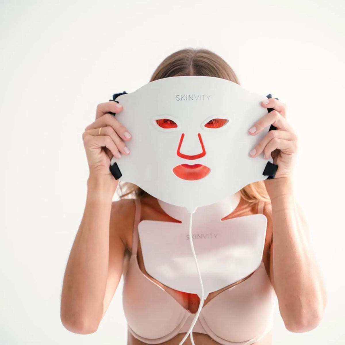 Maschera facciale a LED in silicone, SKINVITY