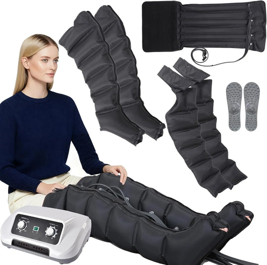Pressoterapia, Massaggiatore, dispositivo pressoterapia per gambe, professionale, per Casa XXL Linfodrenaggio Gambe