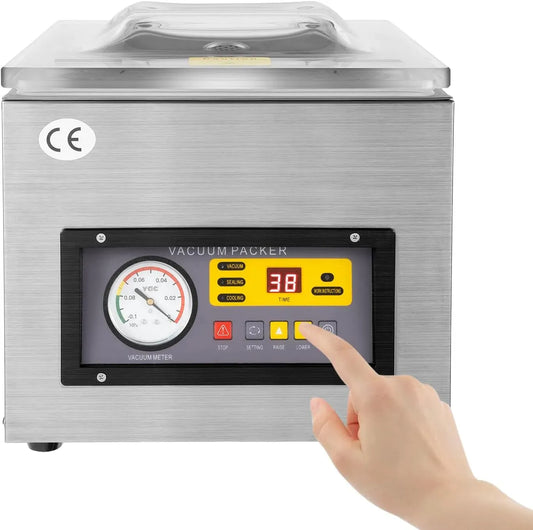 DZ-260C tavolo, macchina per sottovuoto alimentare, 11,8 x 10,24 cm, 120 W, industriale, professionale, acciaio inox, per sottovuoto da tavolo