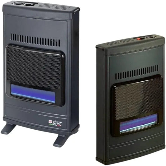 Stufa Riscaldamento a Gas metano Doppia Funzione da Parete e da appoggio a Terra 4100 Watt Eco 45