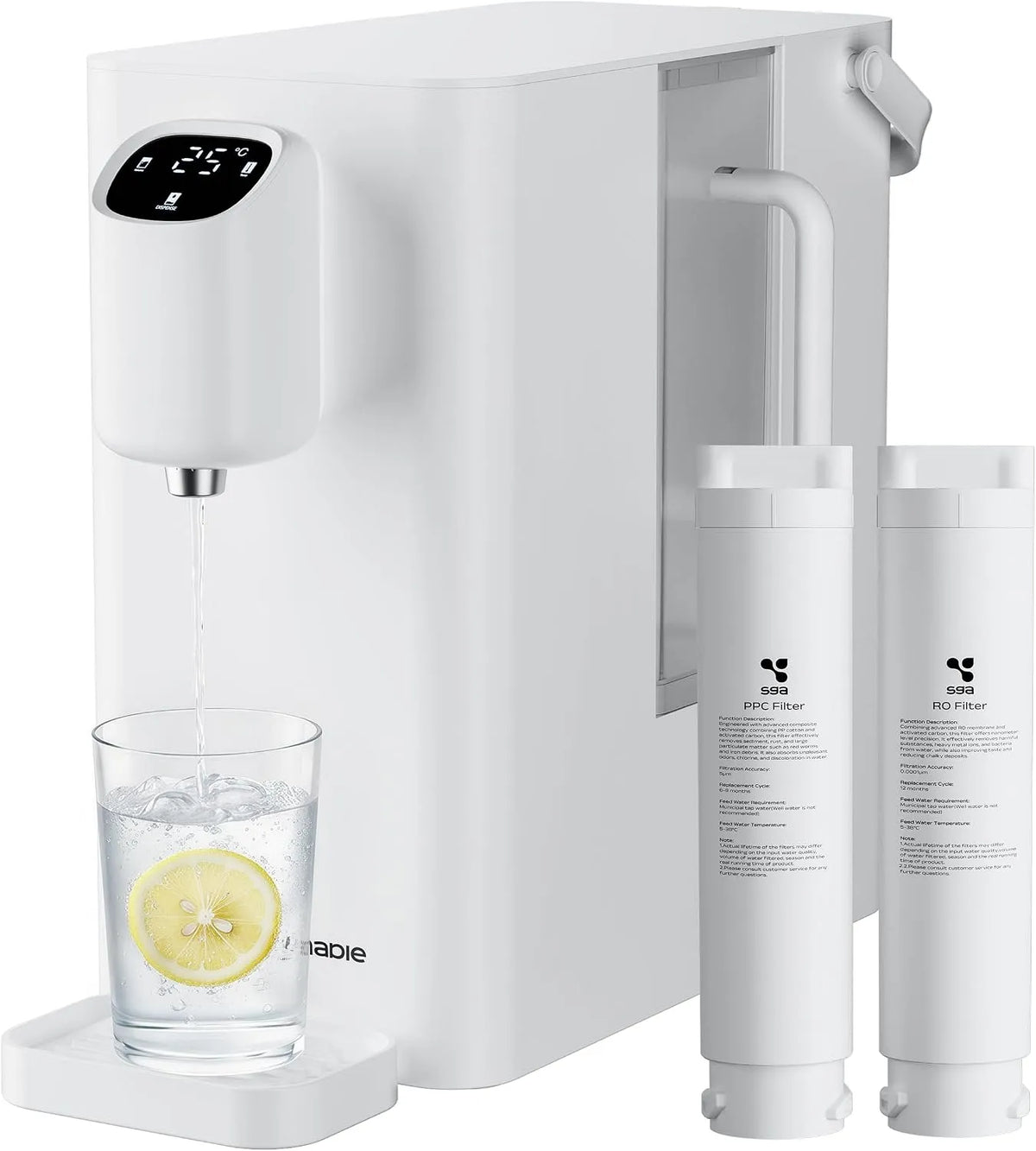 CIARRA RO 4 Tavolo, Filtro, 2,4 L, ampio serbatoio