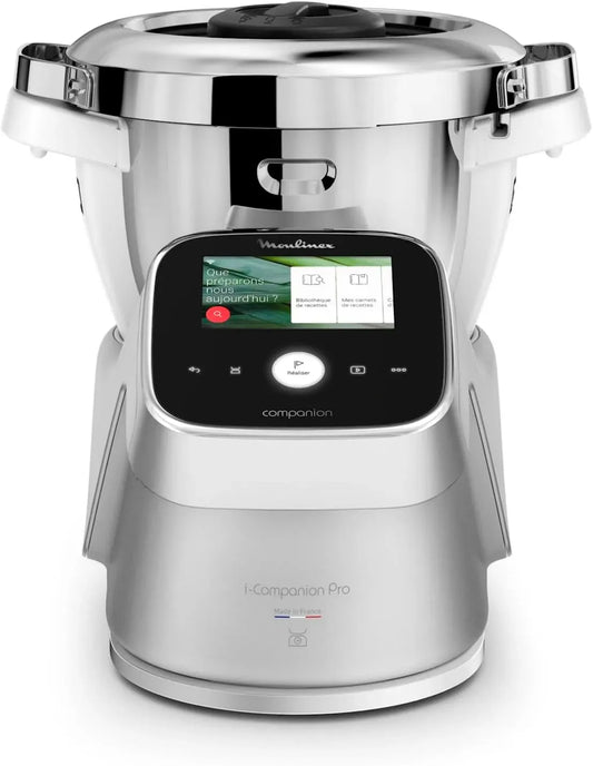 Moulinex HF93CC Robot da cucina, 3 L, touch, Wi-Fi, Bluetooth, i-Companion Touch Pro, 19 Modalità di Preparazione e Cottura, Capacità Utile 3L
