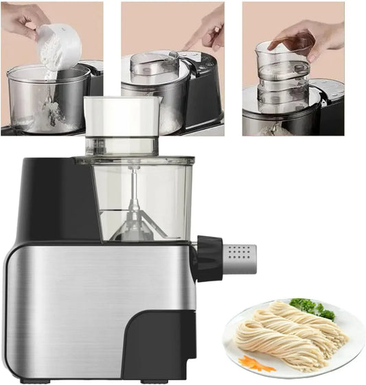 Macchina per pasta, 1,5 L, 450 W, macchina per tagliatelle, 9 Stampi per Pasta Di Diverse Forme, Grande Capacità Da 1,5 L