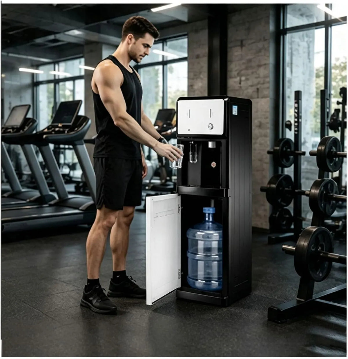 Distributore, Erogatore, Dispenser, Colonna, erogatore di acqua calda, Ufficio Acqua Colonna Da Bevande Caldo