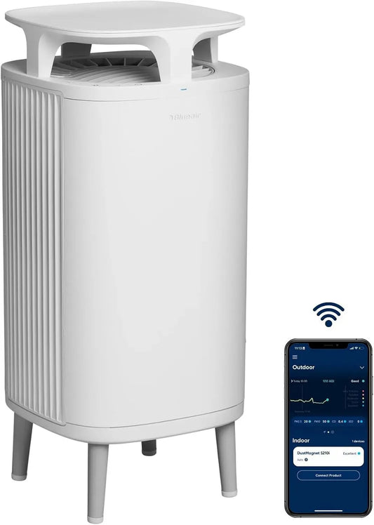 Purificatore d'aria, BLUEAIR 5210i 48m, Air purifier rimuove fino al 99,99% dei comuni allergeni, DustMagnet HEPA