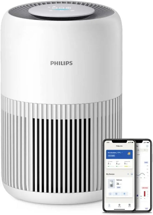 Philips Purificatore d'aria, 250 m³/h, pannello IPS, 65m² CADR 250m³/h, filtro HEPA NanoProtect