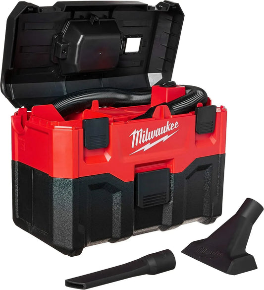 Aspirapolvere, rosso, Milwaukee 0880-20, 82 decibel, 2 galloni