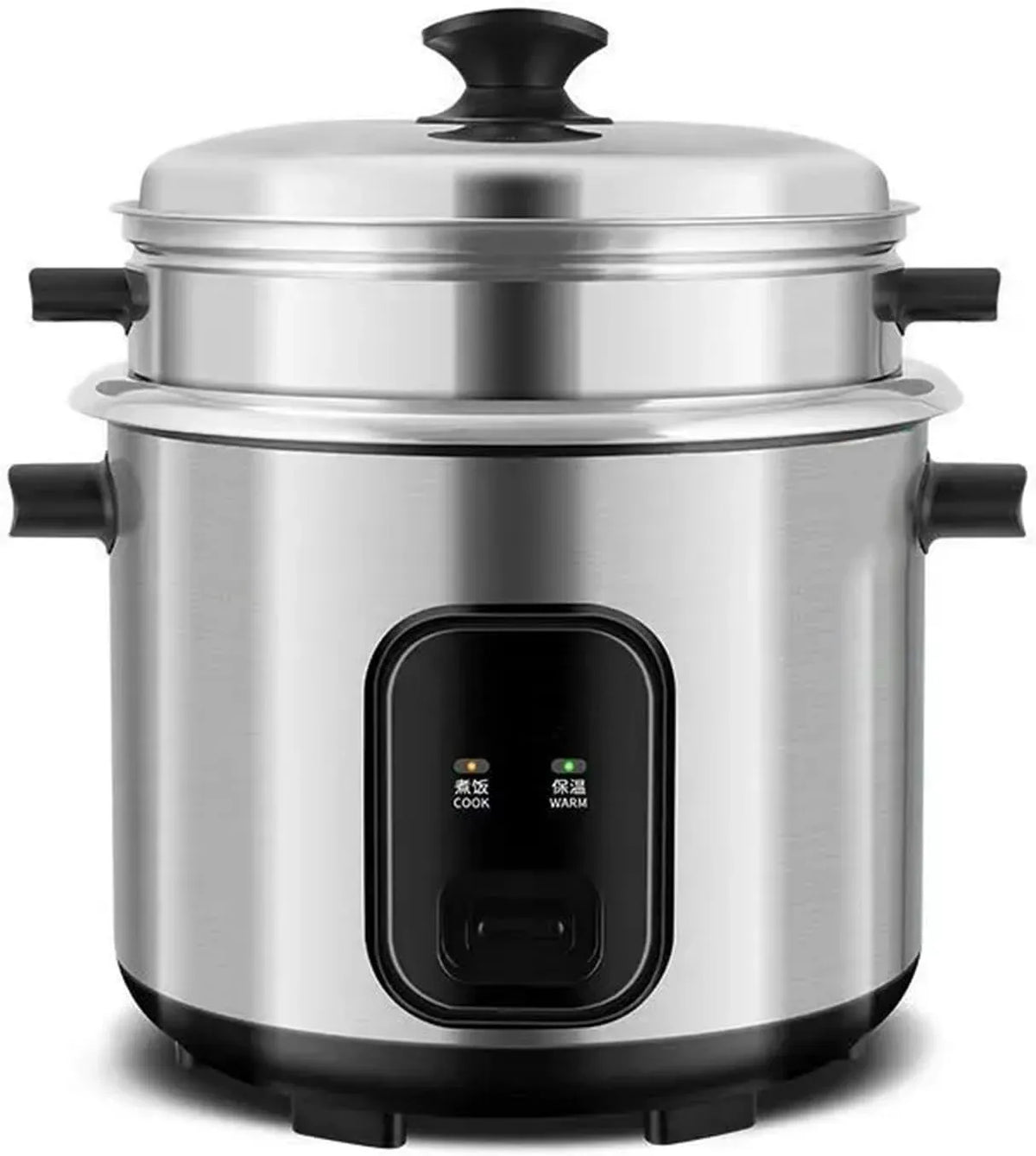 Cuociriso, cuociriso elettrico, 6 L, rivestimento antiaderente, acciaio inox
