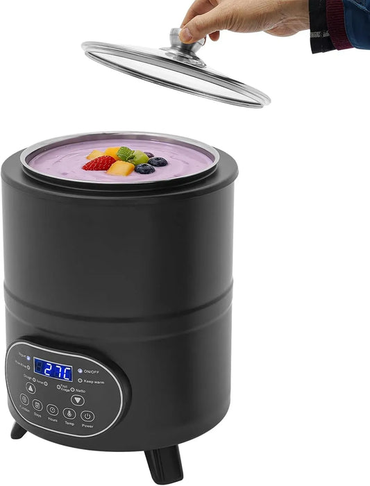 tavolo, 8 L, 400 W, acciaio inox, per yogurt, con spina europea
