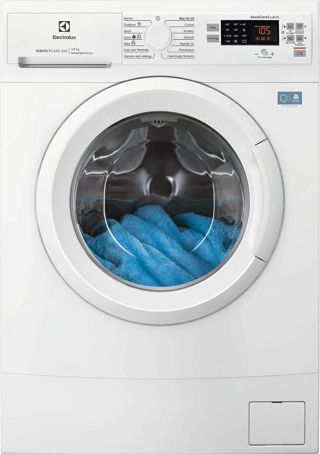 Electrolux EW6S517A Lavatrice, 6 kg, stretto, lavabiancheria, Lavatrice Slim Carica Frontale 6 kg SensiCare Compatta