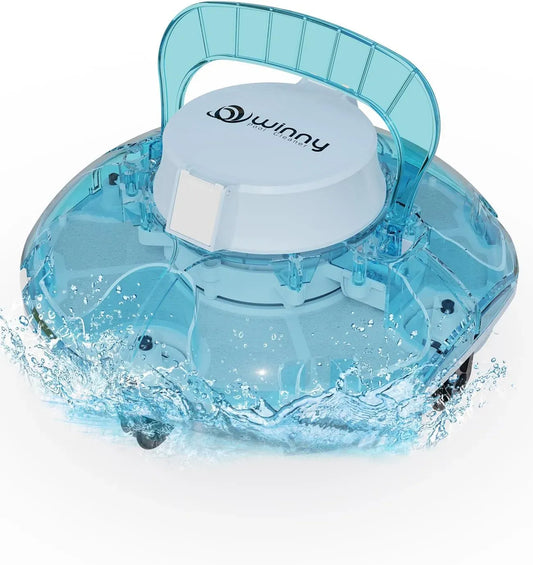 POOL CLEANER, Batteria, Robot, robot pulitore per piscina, 60 m, senza fili, bianco, per Piscine Fuori Terra 60 m², WINNY POOL