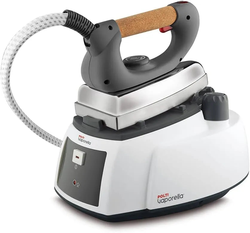 Bianco e Grigio, Ferro da Stiro a Vapore con Caldaia e Tappo di Sicurezza, Polti Vaporella 505 Pro, Pressione Max 3,5 Bar, Potenza 1750 W, Impugnatura