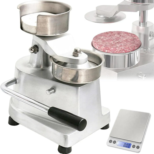 100/130/150mm Macchina per Hamburger, 150 mm, per Hamburger con 3 Stampi Convertibili