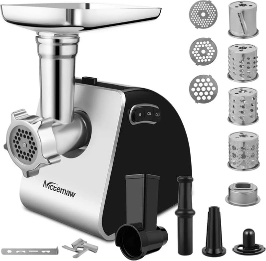 Accessorio per elettrodomestico, 2000 W, Nictemaw, pasticceria, 4 lame a cono, Tritacarne Elettrico 2000W