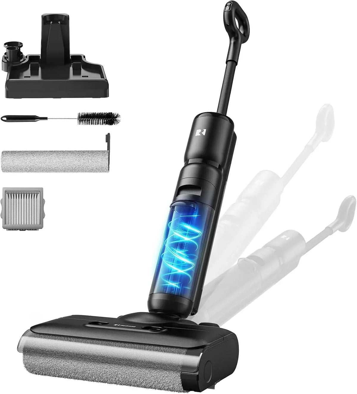 Aspirapolvere, Redkey W13SE, ampio serbatoio, Avviso vocale LED, 75 min Max