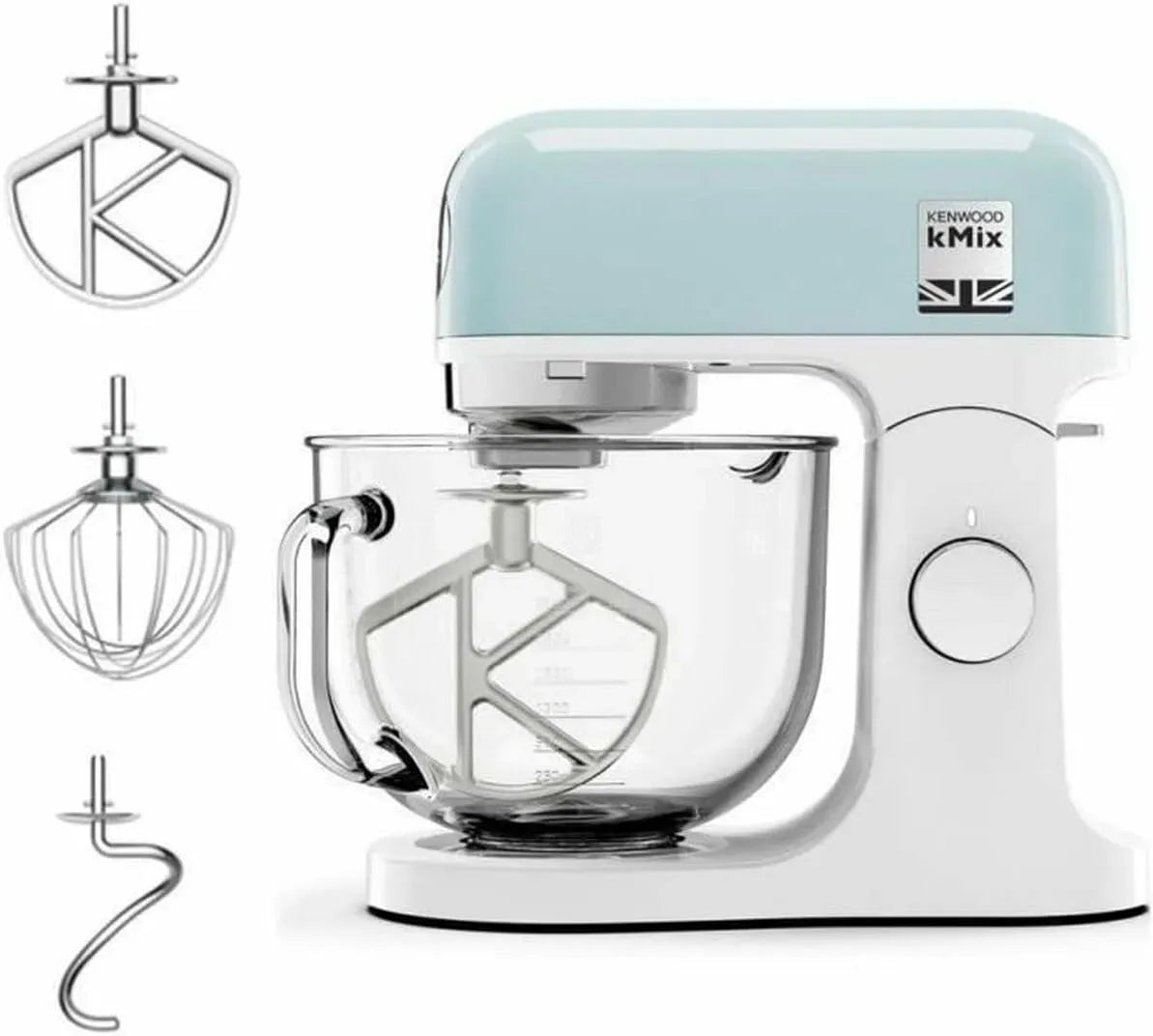 Kenwood KMX745APB Accessorio per elettrodomestico, 5 L, acciaio inox, kMix Impastatrice Planetaria con ciotola in vetro da 5L
