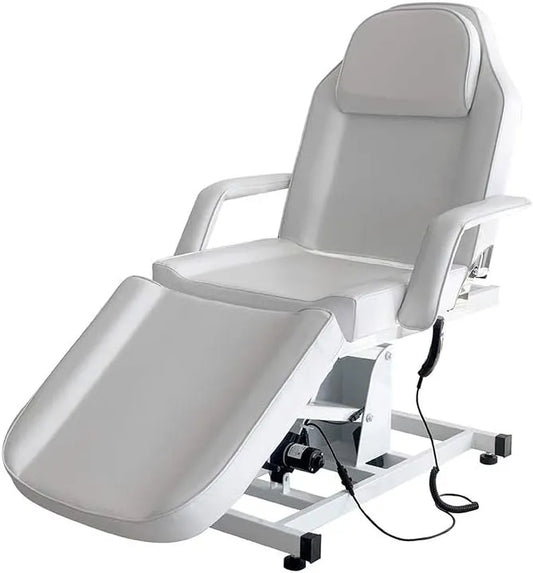 Tavolo, 82 cm, 180 cm, 87 cm, decorazione del soggiorno, professionale, bianco, per massaggio elettrico pieghevole in pelle PU per salon