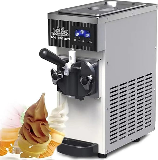 MilkWhite-ZB-BQL28 Macchina per Gelato, macchina per gelato e sorbetto, macchina da caffè elettrica, 5 L/H, professionale, ristoranti, acciaio inox