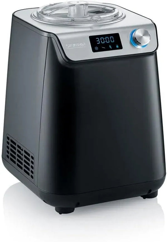 Severin EZ 7407 2in1, Gelatiera 2in1 Autorefrigerante 1,2L con Funzione Yogurt, 1,2 L