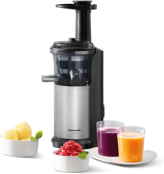 Panasonic MJ-L500 Juicer, acciaio inox, Slow Juicer Sistema di Estrazione