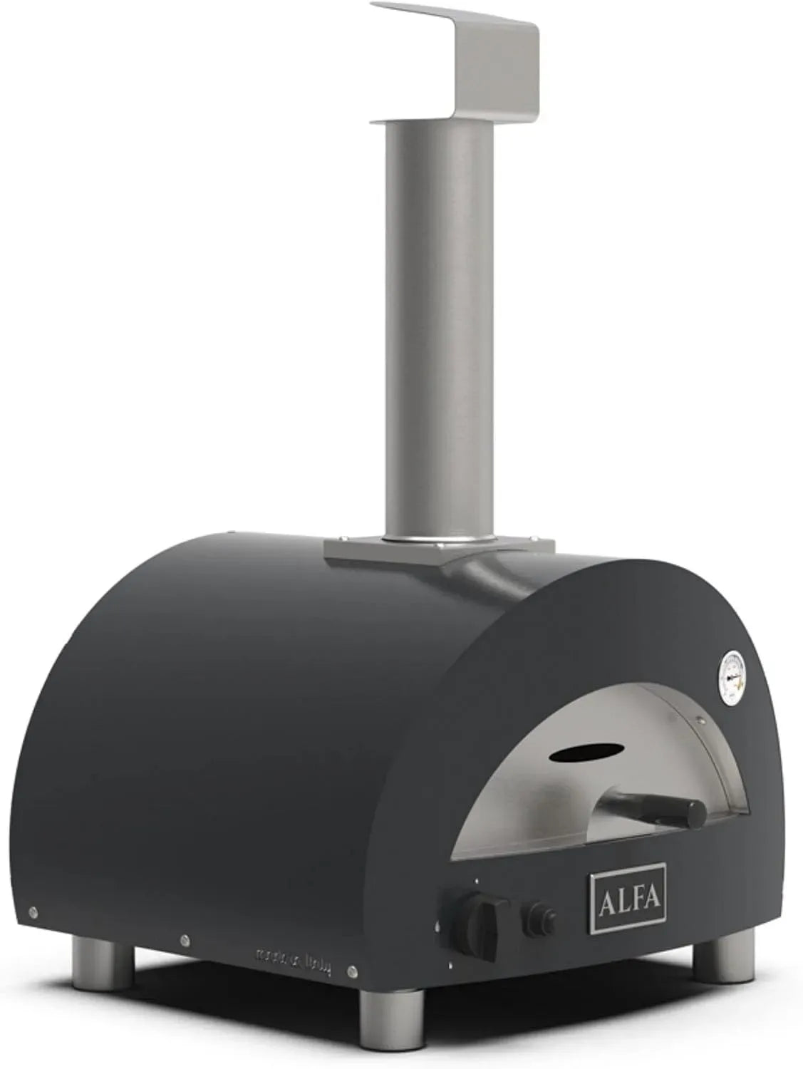 Forno elettrico per pizza, portatile, grigio, forno da cucina, Alfa Forni Linea Moderno