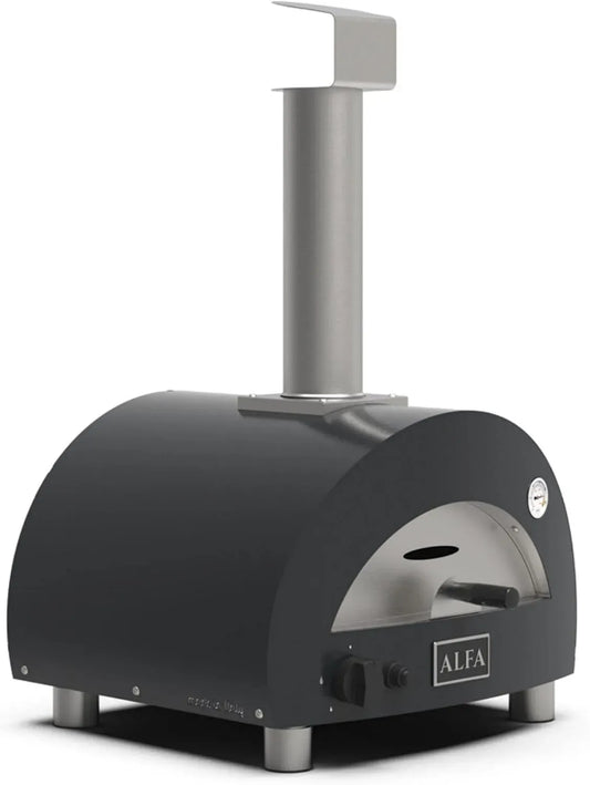 Forno elettrico per pizza, portatile, grigio, forno da cucina, Alfa Forni Linea Moderno
